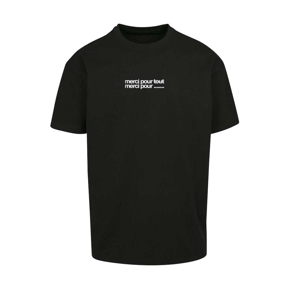 T-shirt noir oversize